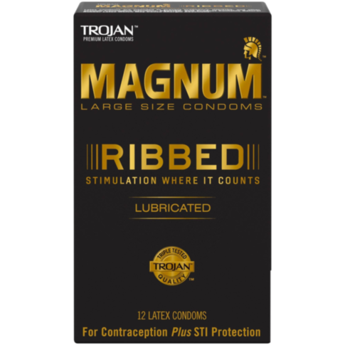 Trojan Magnum Ribbed 12pk