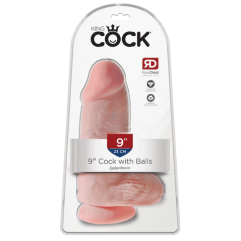 King Cock Chubby 9in-White