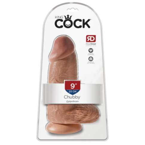 King Cock Chubby 9in-Tan