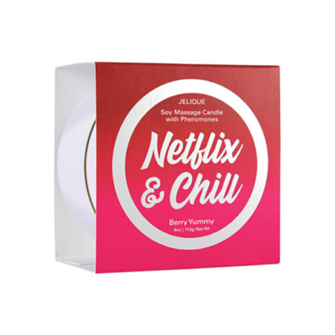 Massage Candle with Pheromones Netflix and chill berry yummy