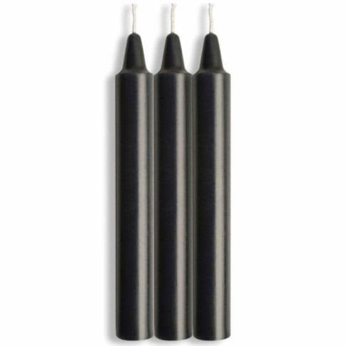 Drip Pillar Candles - Black