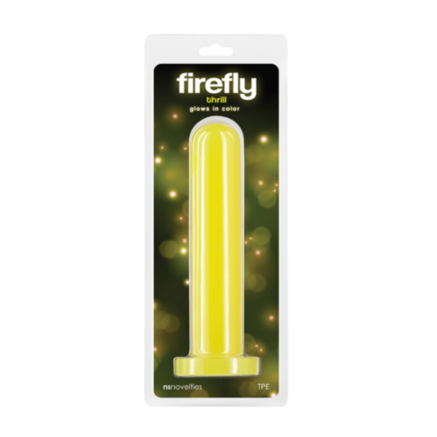 NS-Firefly- Thrill Dildo Large-Yellow