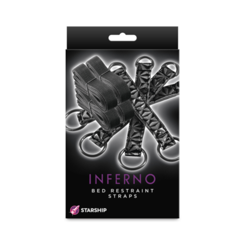 Starship Inferno - Bed Restraint Straps - Black