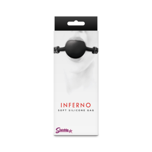 Starship Inferno - Soft Silicone Gag - Black