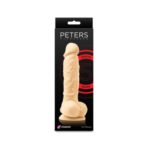 Starship Peters Pleasures-Vibrating-5in Dildo-Flesh