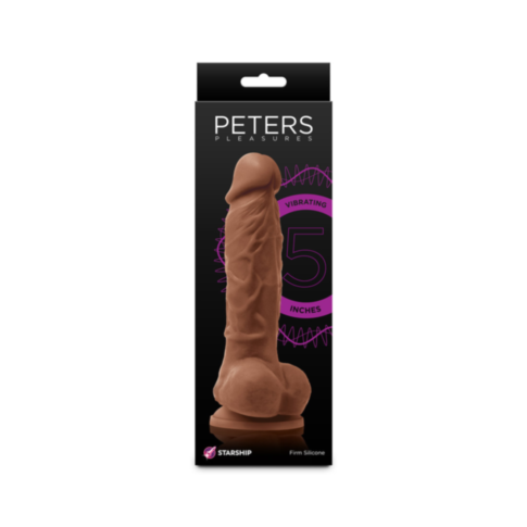 Starship Peters Pleasures-5in Dildo-Brown