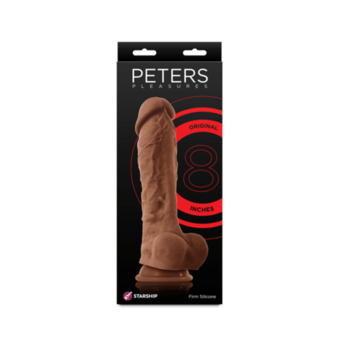 Starship Peters Pleasures-8in Dildo-Brown