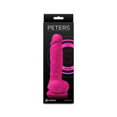 Starship PeterSoft-5in Soft Dildo-Pink