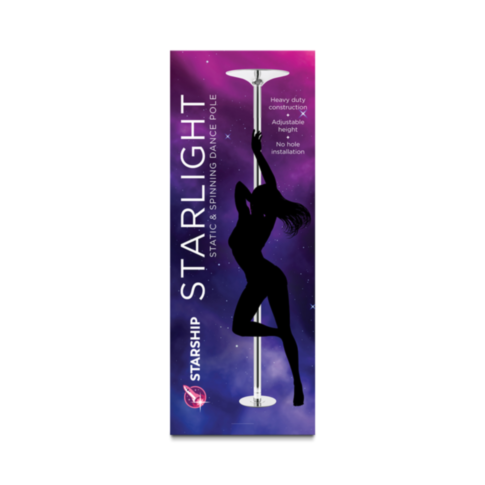 Starship Starlight Dance Pole-Static and Spinning