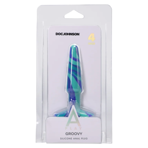 Doc-A Play Groovy Sil Anal Plug 4in-Ocean