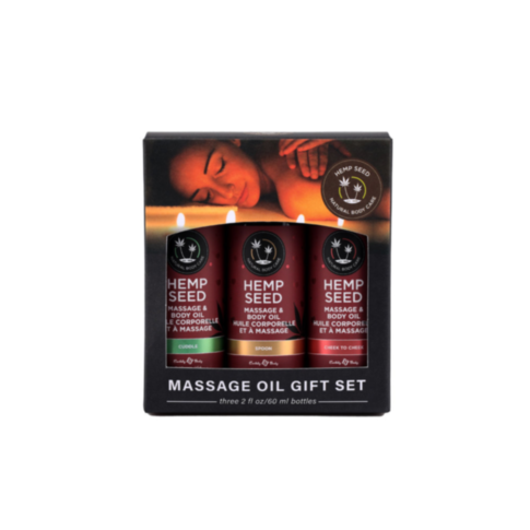 Hemp Seed Massage Oil Gift Set Valentines