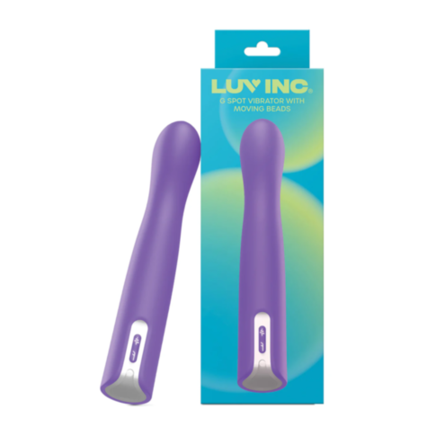 Luv Inc-GB63 G-Spot Vibe with Moving Beads-Purple