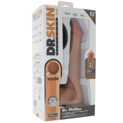 Dr. Skin Sil Dr. Phillips 8.5in Thrusting-Tan