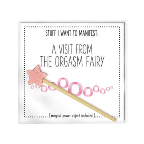 A Visit From The Orgasm Fairy, Card w Charm