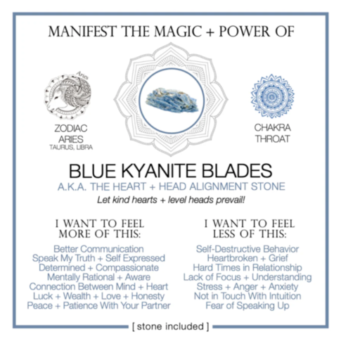 Blue Kyanite Blades Crystal