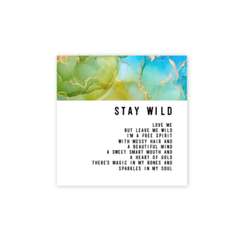 Stay Wild 5pc Sticker Set