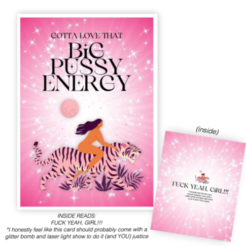 Big Pussy Energy Card