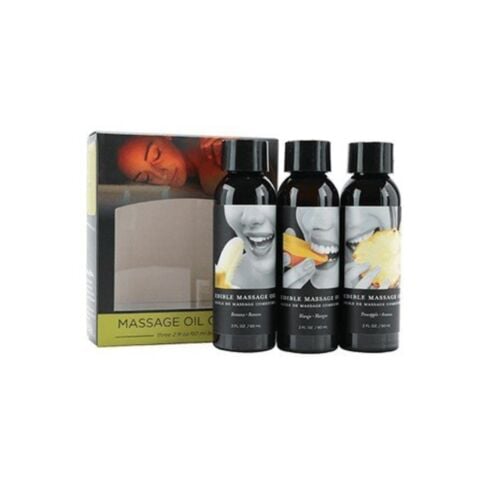 Tropical Massage Oil Trio Mango Pineapple Banana 2oz