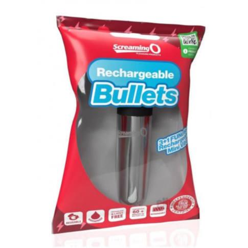 Screaming O Rechargeable Bullet-Silver