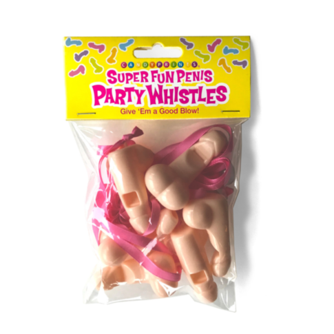 Super Fun Penis Party Whistles 6pk