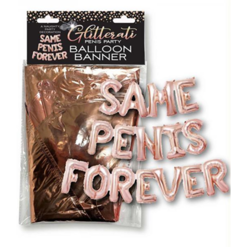 Glitterati Same Penis Forever Balloon Banner