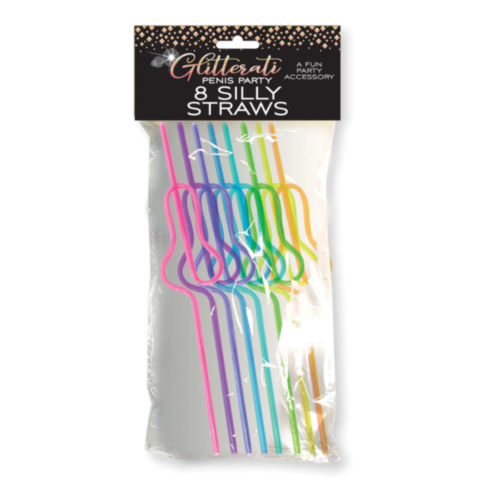 Glitterati Silly Penis Straws