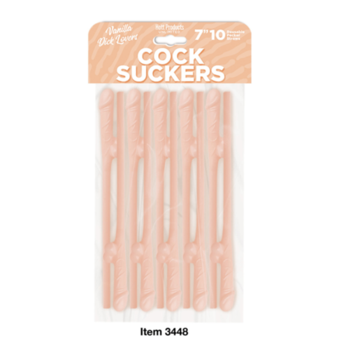 Cock Suckers Pecker Straws 10pk-Chocolate Lovers