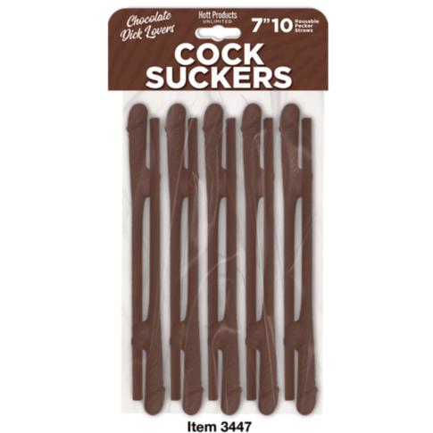 Cock Suckers Pecker Straws 10pk-Vanilla