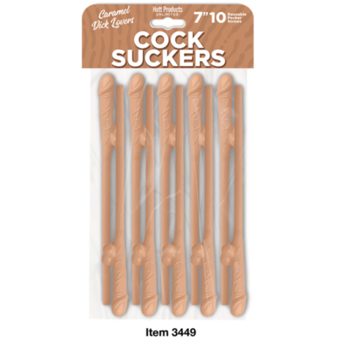 Cock Suckers Pecker Straws 10pk-Caramel Lovers