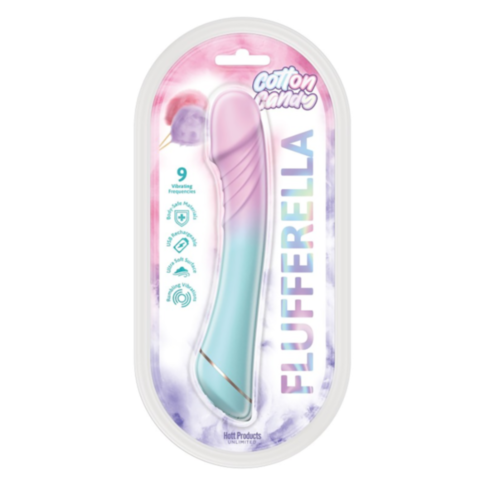 Cotton Candy-Flufferella Silicone Vib Dildo