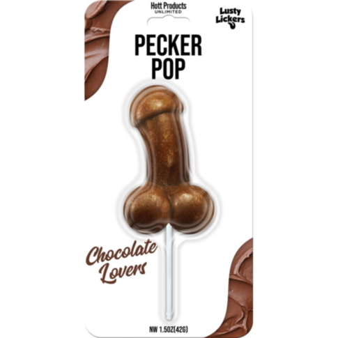 Lusty Licker Pecker Pop-Chocolate