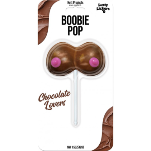 Lusty Licker Boobie Pop-Chocolate