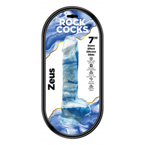 Rock Cocks-Zeus Marble Silicone Dildo 7in