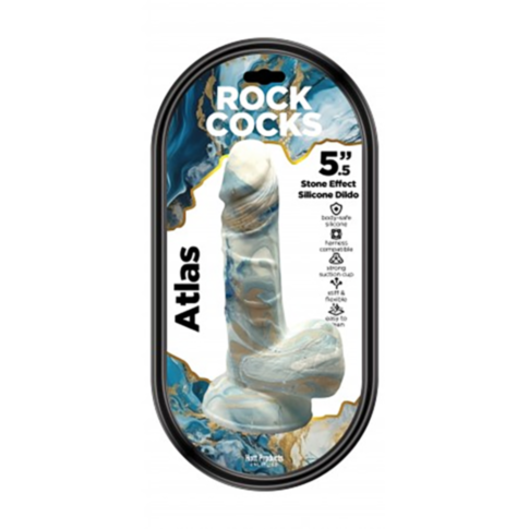 Rock Cocks-Atlas Marble Silicone Dildo 5.5in