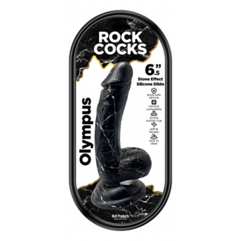 Rock Cocks-Olympus Marble Silicone Dildo 6.5in