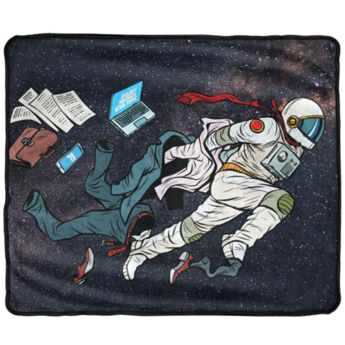 50in X 60in Pulsar Fleece Throw Blanket Super Spaceman