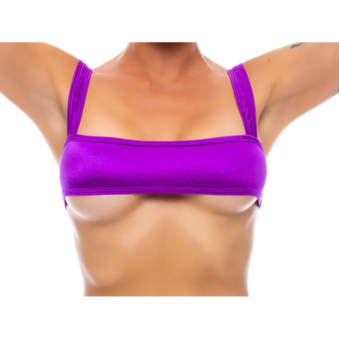 Sleek Underboob Top, Purple