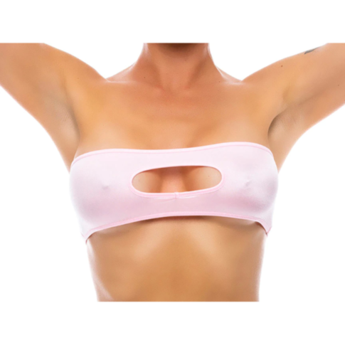 Peekaboo Bandeau Top, Baby Pink