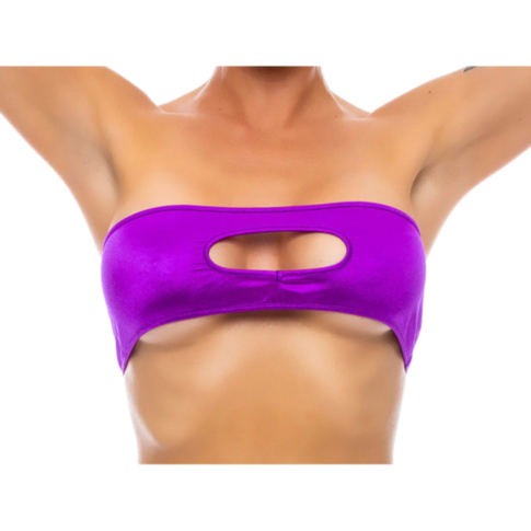 Peekaboo Bandeau Top, Purple