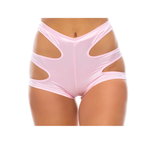 Peekaboo Booty Short, Baby Pink