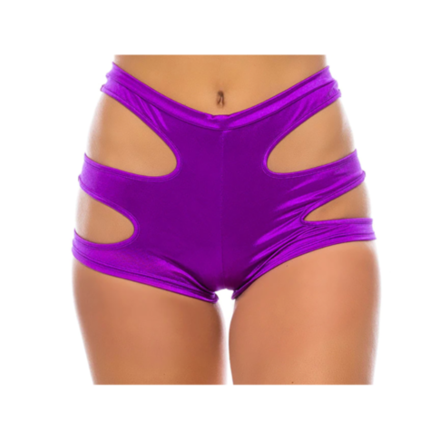 Peekaboo Booty Short, Purple