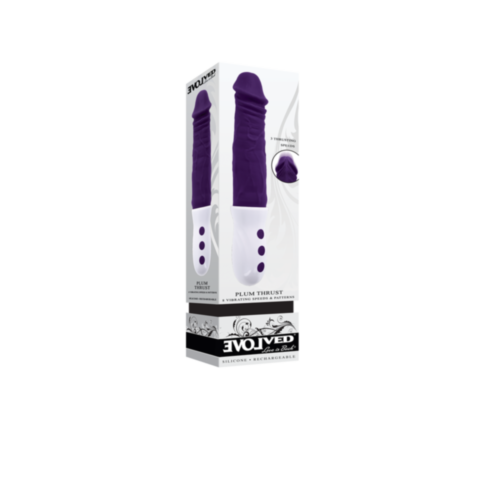 Evolved-Sil Rechargeable Plum Thrust-Purple