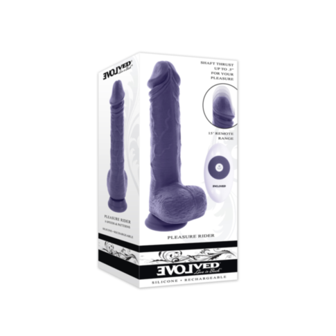 Evolved-Pleasure Rider Dildo-Purple