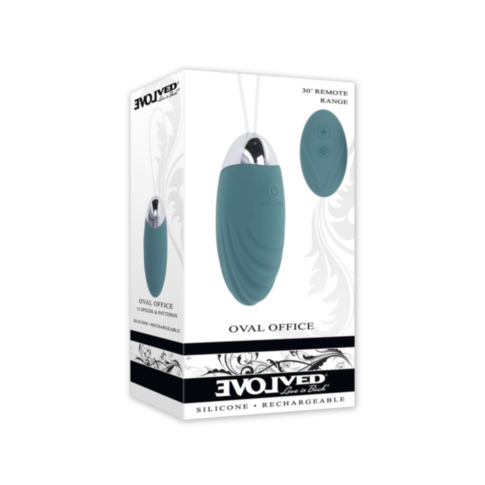 Evolved-Oval Office Remote Control Egg-Teal