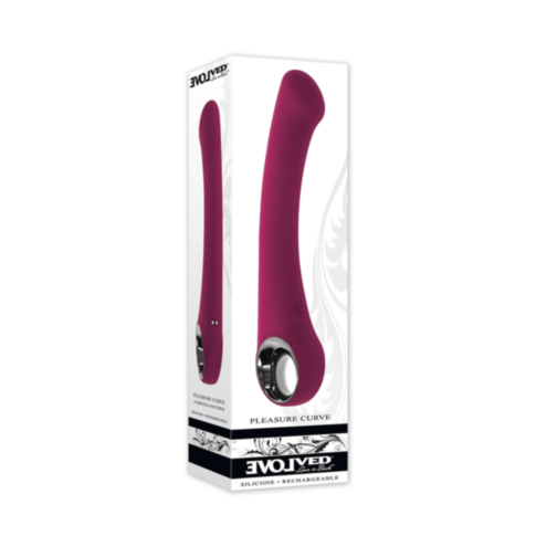 Evolved-Pleasure Curve Sil Recharge-Burgandy