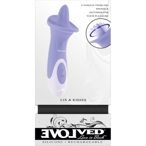 Evolved-Sil Rechargeable Lix&Kisses-Purple