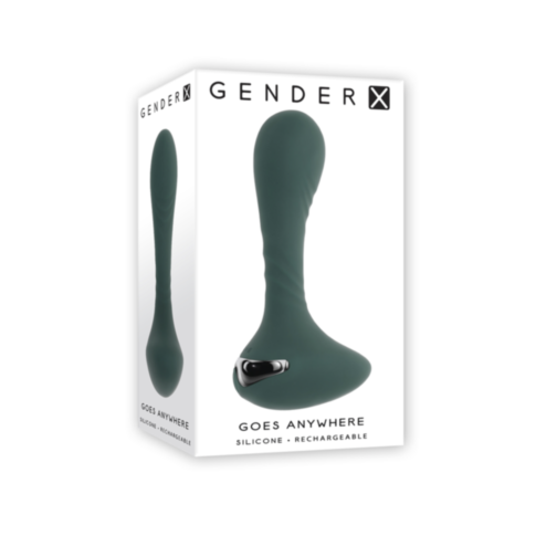 Evolved-Gender X Sil Recharge Goes Anywhere Plug-Teal