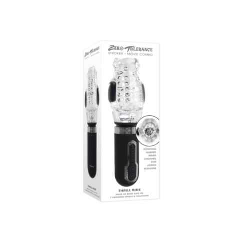 Zero Tolerance Rechargeable Thrill Ride-Black Clear