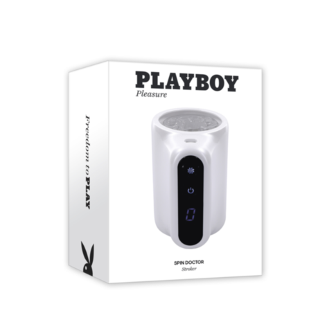 Evolved-Playboy Rechargeable Spin Doctor Stroker-Frost