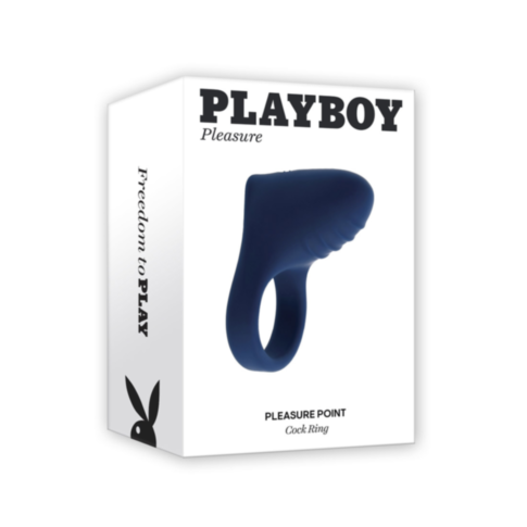 Evolved-Playboy Sil Rechargeable Pleasure Point-Navy